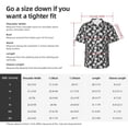 thumbnail image 5 of Pofeuu Tulips Flowers Print Hawaiian Shirt for Men Sleeves Casual Button Down Summer Beach Dress Shirts T-Shirts,X-Large, 5 of 7