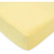 American Baby Co. Soft Chenille Polyester Crib Sheet, Yellow