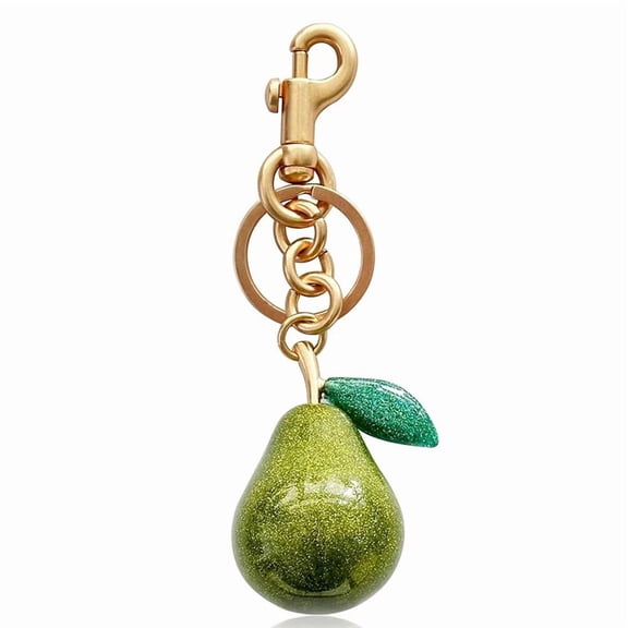 1 Piece Charm Handbag Shoulder Bag Exquisite Crystal Pear Pendant Women's Keychain Accessories Bag Decoration