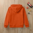 thumbnail image 5 of Kids Zip Up Hoodie School Uniform Boys Girls Zipper Sweatshirt Oversized Y2K Fall Hooded Jackets With Pockets Preppy Clothes 3-12Y, Orange, 130, 5 of 6
