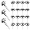 thumbnail image 1 of WHAMVOX 200Set Round Brads For Paper Crafts Silver Metal Fasteners For Designers, 1 of 8
