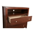 thumbnail image 6 of Passion Furniture Burlington Cherry 3 Drawer Chest of Drawers (34 in L. X 17 in W. X 36 in H.), 6 of 7
