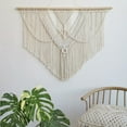 thumbnail image 2 of Macrame Wall Hanging Large- Boho Wall Decor- large wall art- Wall Decor Living Room- Macrame Tapestry Boho Decor for Bedroom (Triangle), 2 of 12
