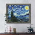 thumbnail image 6 of Starry Night by Vincent Van Gogh Framed Art, Wall Decor for Your Office or Living Room, 11x14, 2436BW, 6 of 7