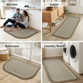 thumbnail image 5 of SIXHOME Door Mat Welcome Mat 17"x30" Non-Slip Front Door Mat Absorbent Low Profile Dirt Trapper Indoor Door Mat Ouside Entryway Rug Soft Machine Washable Floor Mat Beige, 5 of 7