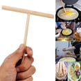 thumbnail image 4 of Wooden Rake Round Batter Pancake Crepe Spreader Kitchen Tool Kit Diy, 4 of 4