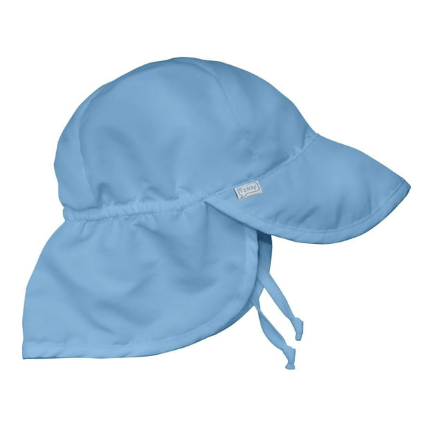 I Play Iplay Solid Flap Sun Protection Hat Light Blue Infant Walmart Com Walmart Com