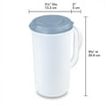 thumbnail image 2 of Sterilite 2 Quart, 64oz Clear Plastic Flip Top Pour Pitcher with Lid (18 Pack), 2 of 7