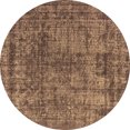 thumbnail image 1 of Ahgly Company Indoor Round Oriental Brown Industrial Area Rugs, 7' Round, 1 of 4