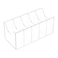 thumbnail image 1 of tamizeot Acrylic Belt Rack Organizer Acrylic Box For Closet Jewelry Storage With Multi Compartment Belt Organizer Ties Clear 5 Compartments, 1 of 6