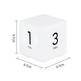 thumbnail image 2 of Portable Cube Timer Digital Kitchen Timer Countdown Alarm 1-3-5-10 Minutes Flip Timing with Digital Display Time Management for Study Sports Cooking Gaming Office, 2 of 7