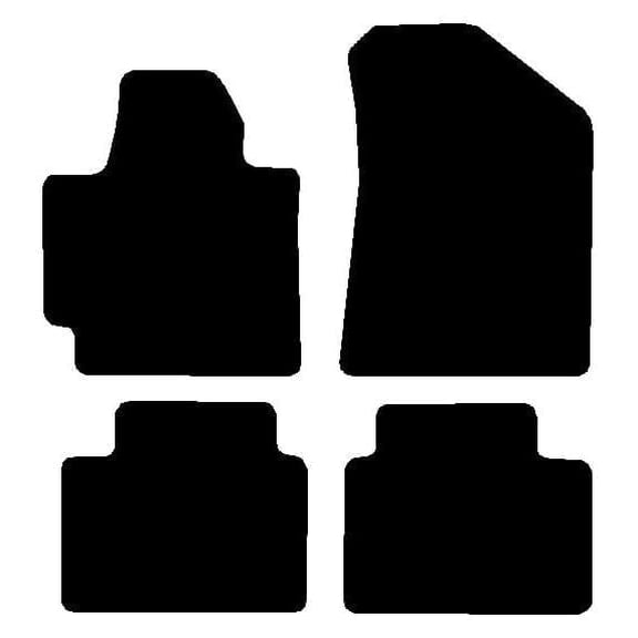 Auto Mats and Accessories 4 Piece Set Custom Carpeted Floor Mats Compatible with 2014-2019 Kia Soul (Black) Made in The USA