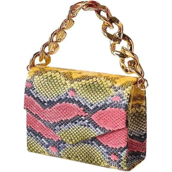 Kukuzhu Women Evening Bags Chic Pattern Party Chain Evening Crossbody Bag Handbag