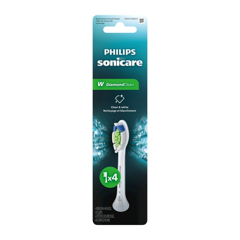 Sonicare, Electric Toothbrush Heads, HX6064/65, 4 Pack White