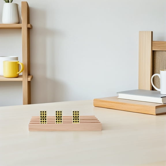 HONMEET Wood Craft Tray in Khaki - Board Game Organizer for Holders and Playing Card Storage Box