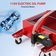 thumbnail image 6 of Mescukay 20 Gallon Electric Oil Drain Cart, with 110V Pump, 8FT Hose & Folding Handle, Rolling Low Profile Oil Drain Pan for Cars, Trucks, Buses, RVs, 6 of 8