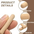 thumbnail image 3 of Uxcell Wooden Dowel Pins Straight Dowel Rods Wood Fluted Dowels Rods for Crafts Furniture DIY Hardwoods 0.2'' x 0.79'', 3 of 7