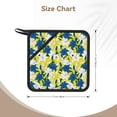 thumbnail image 3 of Sikiie Lilies Flowers Pot Holders Kitchen Insulation Mats Heat Resistant Pot-Holder Oven Anti-Scald Pads for Cooking Baking, 7.1*7.1inch, 3 of 8