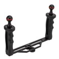 thumbnail image 3 of LHCER Dual Handle Aluminium Tray Stabilizer Rig Diving Underwater Camera Housings Tray For ,Underwater Camera Housing Case Tray,Dual Handle Tray Stabilizer, 3 of 8