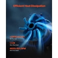 thumbnail image 4 of RGB AIO Liquid CPU Cooler 120mm PWM Fans - Efficient Cooling with Customizable ARGB Lighting, 4 of 11