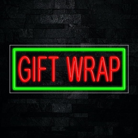 Gift Wrap LED Neon Sign 30"L x 12"H #31414