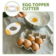 thumbnail image 6 of Raindrops Yellow Egg Shell Cutter for Home Use Steel and Plastic Deviled Egg Maker 2pcs, 6 of 8