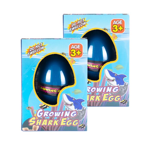 Shark Growing Pet Magical Blue 3 x 2 Foam Bathtub Hatching Egg Toys
