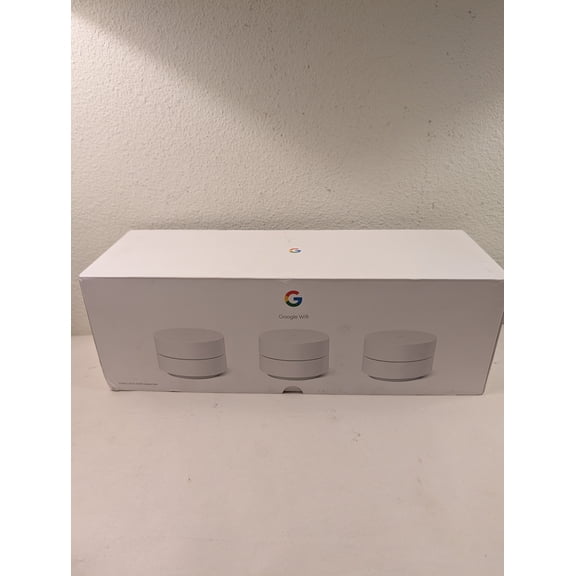 Pre-Owned Google GJ2CQ Wifi Mesh Wifi System Wifi Router Replacement - 3 Pack