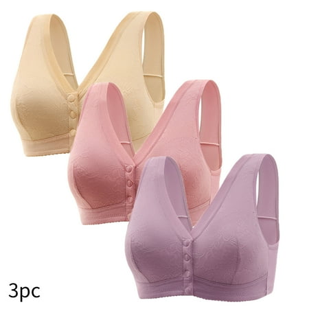 LLYWEY Lace Bras for Women on Clearance Cotton Bras Women Ladies Nursing Bra Style-502 Women Lightly Lined Bra Feature Adult Female Bralette Sports Bras Beige 44B