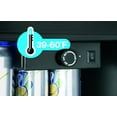 Haier 150 Can Locking Beverage Center HEBF100BXS, Stainless Steel