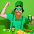 thumbnail image 5 of Men‘s Leprechaun Costume with Leprechaun Hat Beard Bow Suspender, Shamrock Glasses,St Patrick's Day Costume for Irish Party, 5 of 7