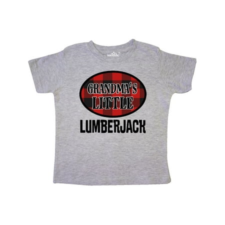 

Inktastic Grandma Little Lumberjack Plaid Gift Toddler Boy Girl T-Shirt