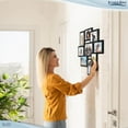 Icona Bay Picture Collage Frames for Wall (Black, One 5x7 Surrounded by