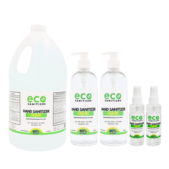 Hand Sanitizer Liquid 80% Ethyl Alcohol - Assorted Bundle