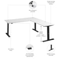 thumbnail image 6 of Move 60 Series 72W L Shaped Standing Desk in White - Engineered Wood, 6 of 7
