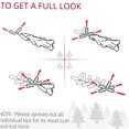 thumbnail image 3 of JERFIT 7.5ft Pre-Lit Artificial Christmas Tree with 500 Warm White LED Lights, Realistic PVC Branch Tips for a Full Look, Foldable Metal Base, Easy Assembly Holiday Decor, 3 of 10