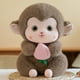 thumbnail image 1 of Muñeco de peluche colgante de mono de melocotón de 22 cm (8,7 pulgadas) para niños y niñas. Ideal como regalo de cumpleaños o para relajarse durante el sueño., 1 of 6