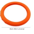 thumbnail image 4 of Automotive Accessories, Universal Silicone Steering Wheel Cover Ideal for 36 cm-40 cm Diameter, Orange, 4 of 4