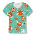 thumbnail image 2 of Camiseta roja giratoria de Disney, camisetas de oso Kawaii, ropa de princesa Panda para niños, camiseta con estampado 3D de dibujos animados para niños y niñas, Tops de verano 110 heqiyong CONDUJO, 2 of 2