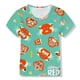 thumbnail image 2 of Camiseta roja giratoria de Disney, camisetas de oso Kawaii, ropa de princesa Panda para niños, camiseta con estampado 3D de dibujos animados para niños y niñas, Tops de verano 140 Gao Jinjia LED, 2 of 2