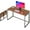 Brown, variant on Folding Desk -  Wood Top Foldable Desk for Small Spaces | No Assembly Required Compact Desk for Home Office, Writing, and Study