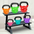 thumbnail image 5 of Yes4All 105 lb Vinyl Coated / PVC Kettlebell, Multicolor, Combo / Set, Includes 5-30lb, 5 of 7