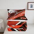 thumbnail image 5 of 3D Football Bedding American Football Fans Bed Comforter Set Easter Gifts for Teens International Sports Team Comforter Set Geometry Stripes Grunge Style Duvet Set, Twin (Cleveland), 5 of 6
