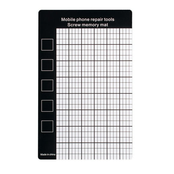 BTOER 1PC Magnetic Screw Mat Memory Chart Work Pad Mobile Phone Repaired Tools 145 X 90mm Palm Size Hand Tool
