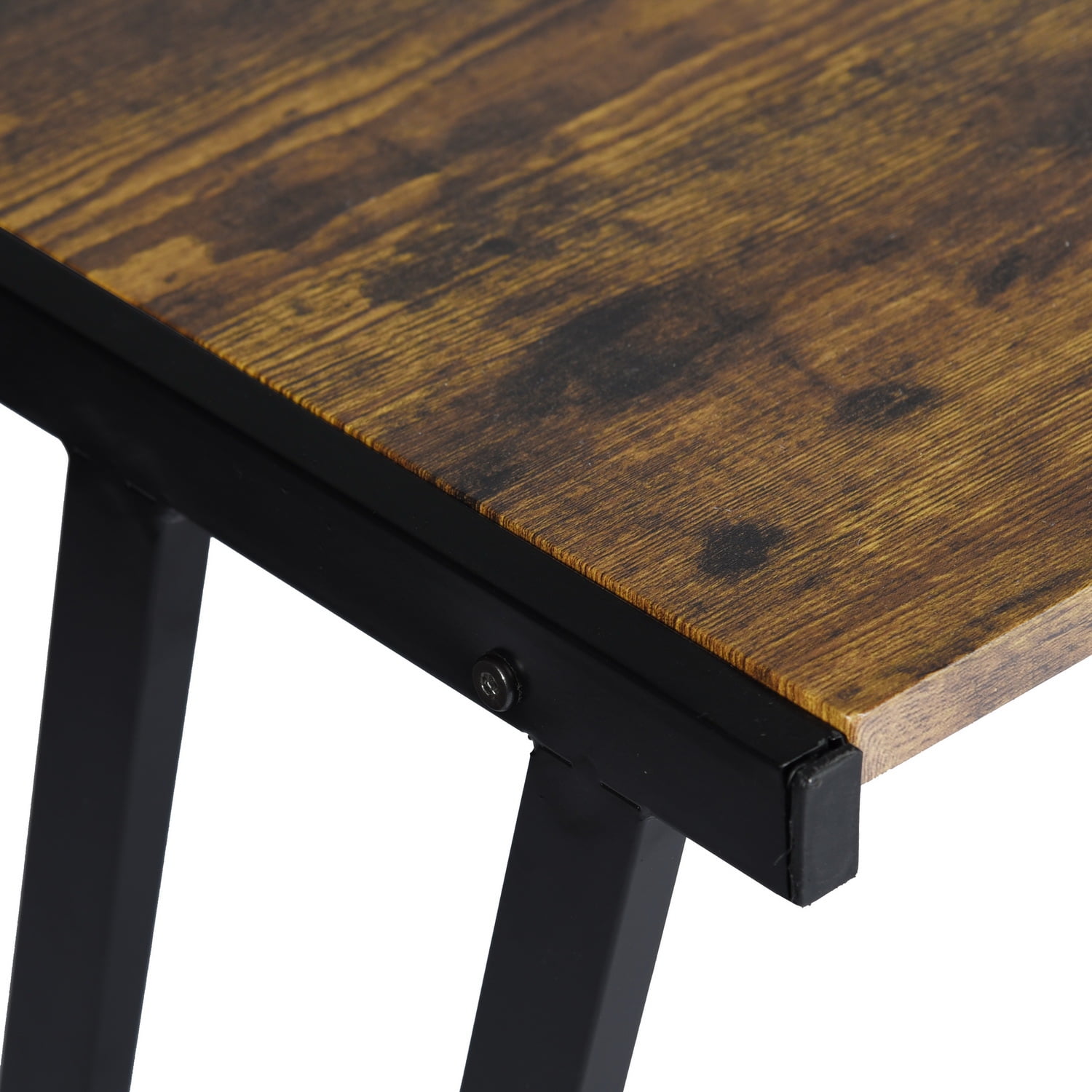 Kepooman Computer Desk Home Office Desk, Industrial Desk Study Writing Table PC Gaming Desk for Home Office Workstation Bedroom, Walnut Color Kepooman Computer Desk Home Office Desk, Industrial Desk Study Writing Table PC Gaming Desk for Home Office Workstation Bedroom, Walnut Color