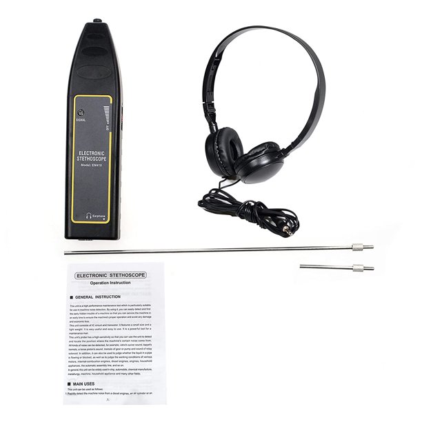 EM410 Electronic Stethoscope Car Noise Finder Diagnostic Listening