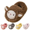 thumbnail image 4 of Otqutp Toddler House Shoes Fashion Autumn and Winter Boys and Girls Slippers Flat Soft Comfortable and Warm Cute Cute Sheep Shape House Shoes Bedroom Slipper(Gray,4.5-5 Years), 4 of 4