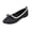 Black, variant on Womens Ballet Flats Pointed Toe Satin Polka Dot Mini Bow Slip On Lightweight Casual Everyday Breathable Flat Shoes White Size US6.5
