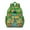 Green Cartoon Dinosaurs, variant on Green Cartoon Dinosaurs Jungle Flowers Pattern Backpack for School,Cute School Bag,Schoolbag with Adjustable Shoulder Straps & Padded Back,15.25"x11.5"x5.25"