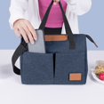 thumbnail image 2 of Dmlowu Lunch Bag 11x9" Durability Lunch Box for Women Men Insulated Lunch Box Outdoor Dirt Proof Lunch Tote Bag for Travel Office Back to School Supplies, 2 of 7